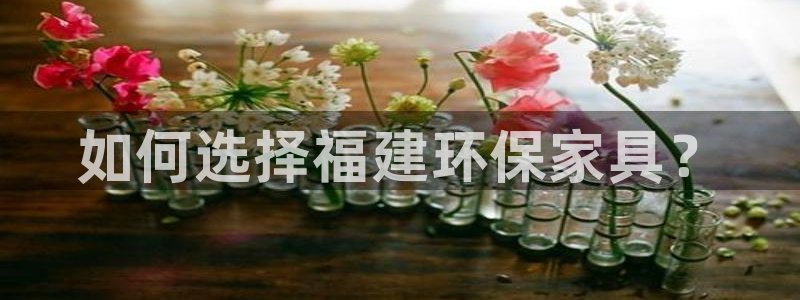 杏宇测速登录地址：如何选择福建环保家具？